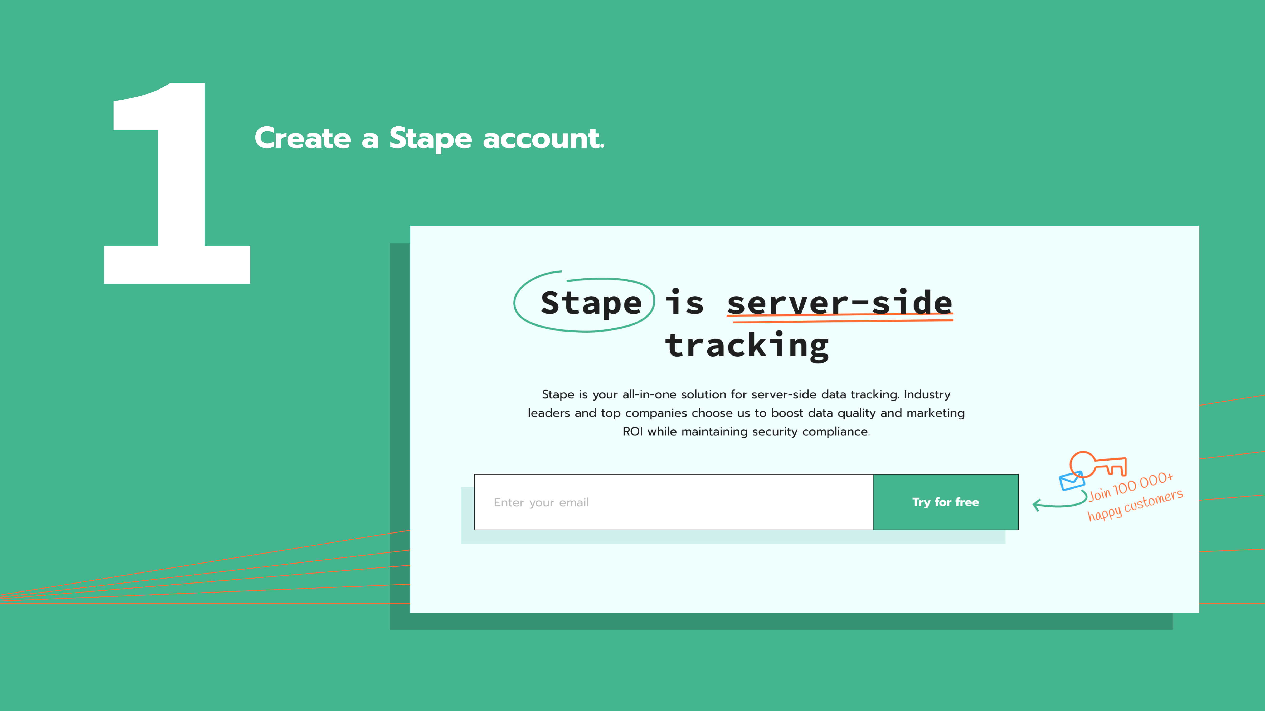 Create a Stape account with Meta CAPIG or server GTM container.